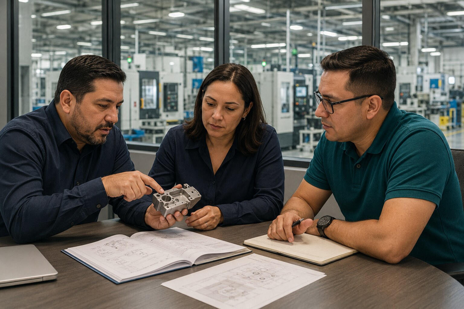Representative cross-functional MedTech team reviewing a supply requirement